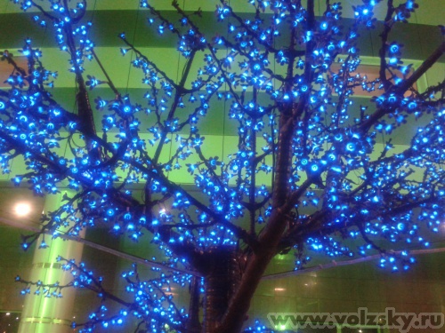 Светодиодное дерево у Волгамолла