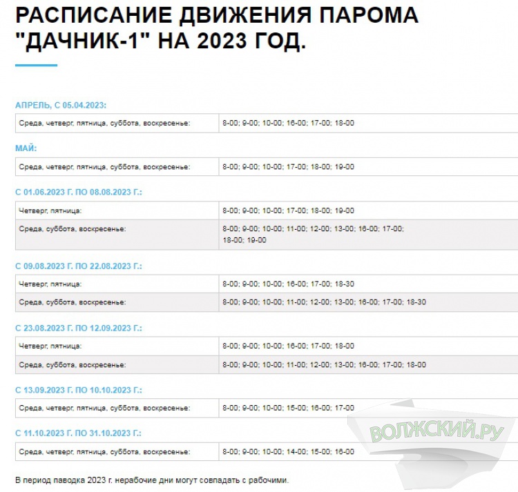 В Волжском отремонтировали паромную переправу