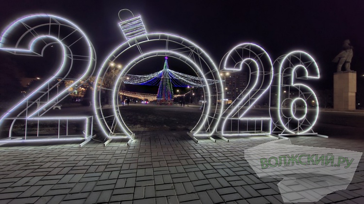 Главную городскую ёлку на площади им. В.И. Ленина окутало «звездное небо»