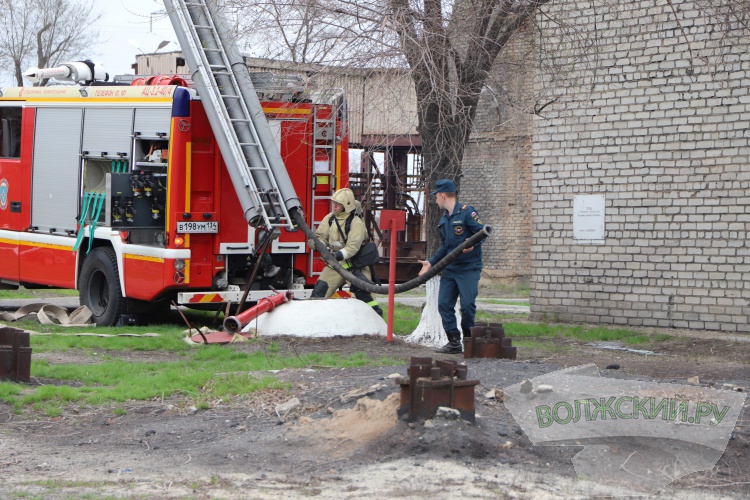На ОАО «Волжский абразивный завод» ликвидировали условный пожар