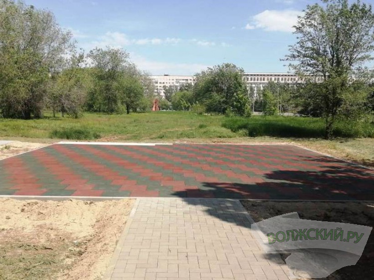 В парке «Волжский» обустроили спортивные зоны