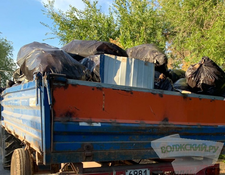 В Волжском с берега «Ахтубы» собрали 1,5 тонны отходов