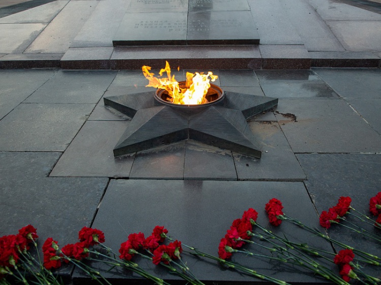 В Волгограде туристка сожгла цветы и свои вещи в Вечном огне