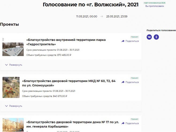 Жители Волжского голосуют за проекты инициативного бюджетирования 35.172.223.251 