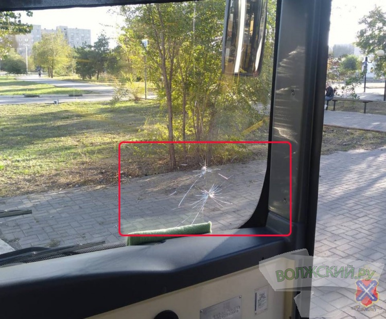 В Волжском пьяный пассажир автобуса запустил пивной бутылкой в лобовое стекло