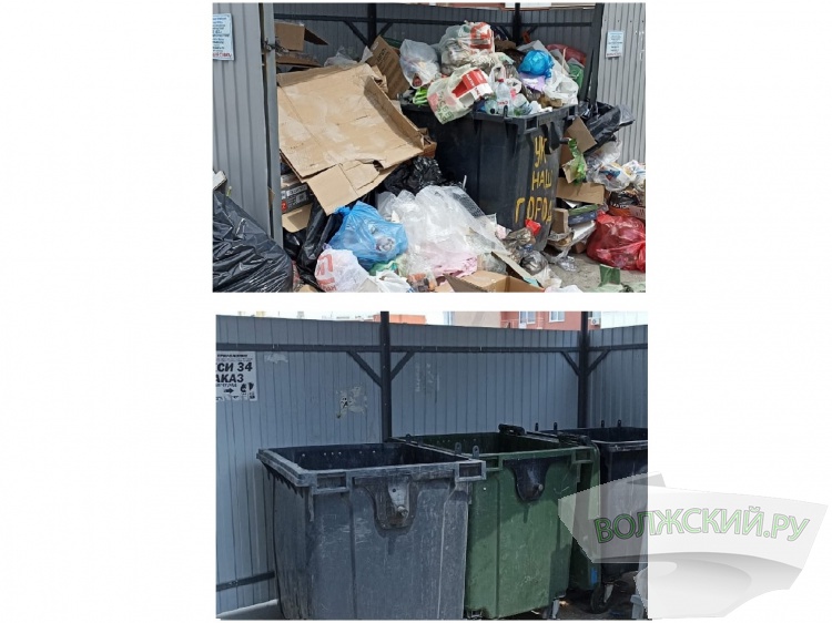 «Первый пошёл»: в Волжском и Волгограде новый регоператор расчищает завалы мусора