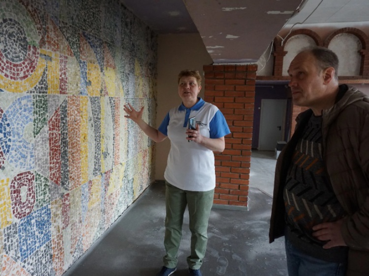 Найденное мозаичное панно Геннадия Черноскутова восстановят в 2024 году
