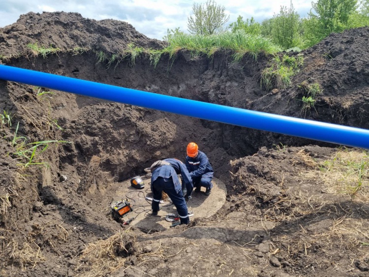 Волгоградская область починила водовод в подшефном районе ЛНР 44.197.111.121 