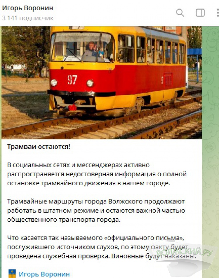 Служебная проверка и наказание: в мэрии Волжского опровергли «полную» ликвидацию